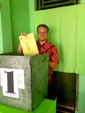 Voting for City Council in Indonesia