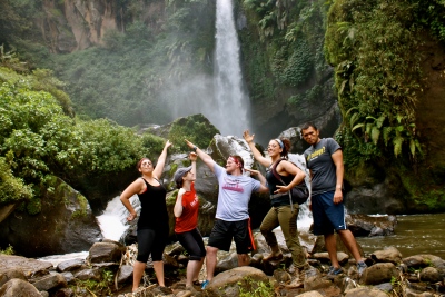 First weekend hike to a waterfall with my Tulungrejo Family